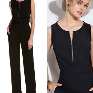 CAbi Black Sleeveless Jumpsuit